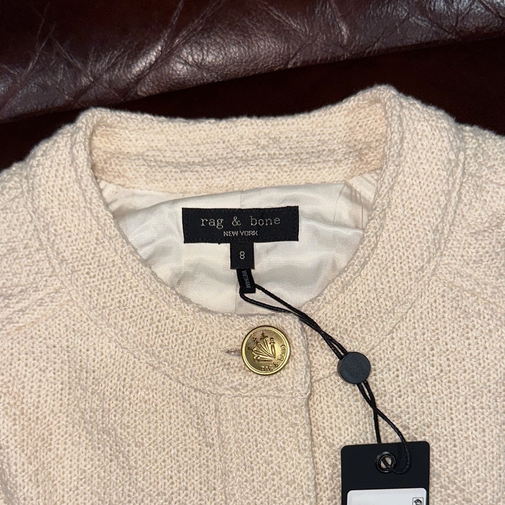 🔥🔥🔥NEW Rag & Bone Carol Jacket Ecru - Picture 3 of 8